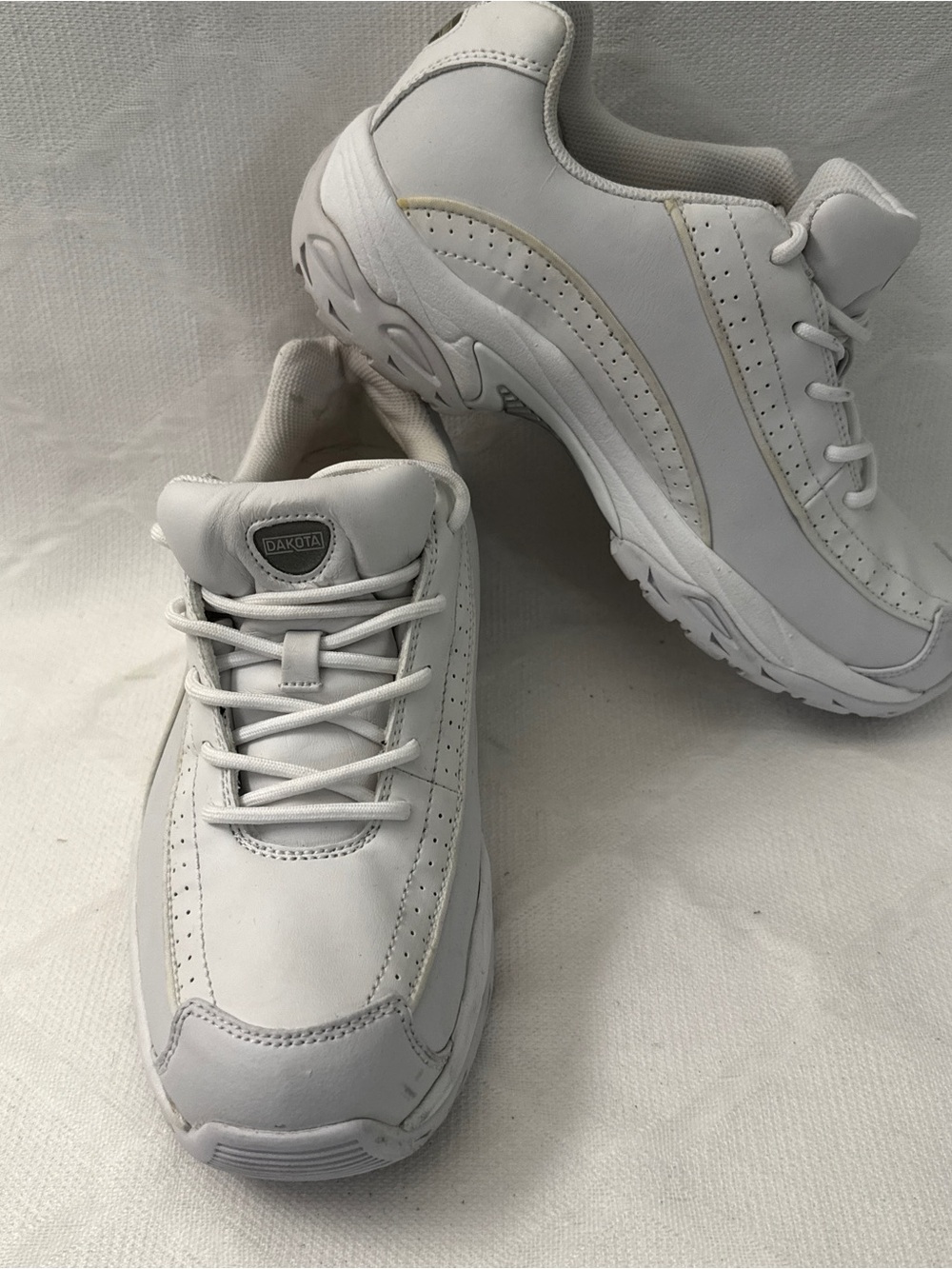 Dakota White Anti Slip Work Shoes Womens Size 9 Oil Resistant FreshTech